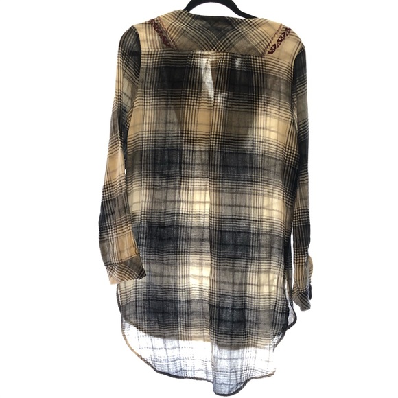 Anthropologie Floreat NWT tunic shirt dress plaid - Picture 7 of 10